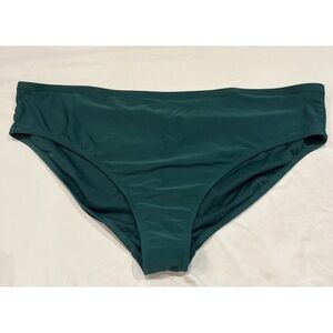 Kona Sol High Waist Full Seat Hipster Green Swimsuit Bikini Bottoms size 24W/26W